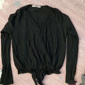 Michael stars ribbed black bodysuit